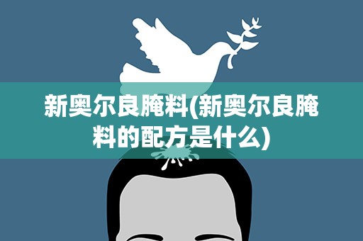 新奥尔良腌料(新奥尔良腌料的配方是什么)