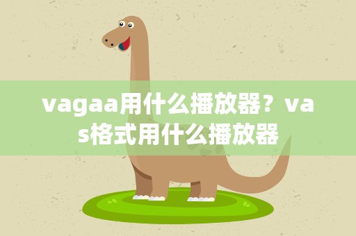 vagaa用什么播放器？vas格式用什么播放器