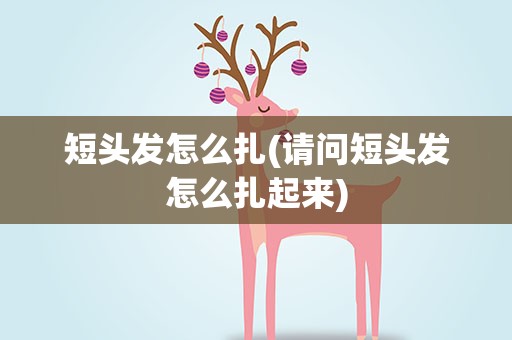 短头发怎么扎(请问短头发怎么扎起来)