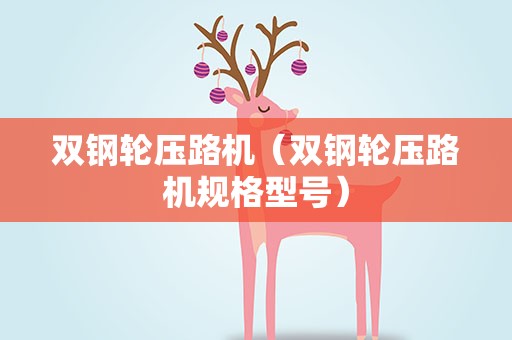 双钢轮压路机（双钢轮压路机规格型号）
