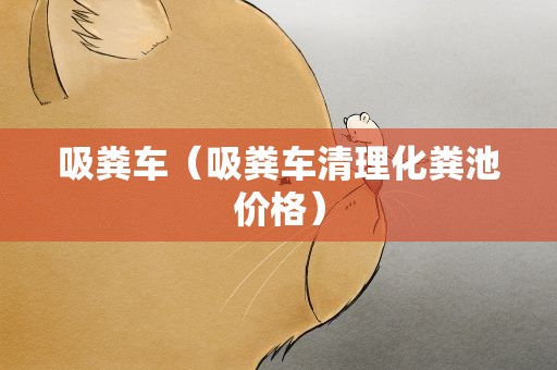 吸粪车（吸粪车清理化粪池价格）