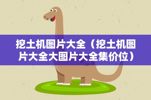 挖土机图片大全（挖土机图片大全大图片大全集价位）