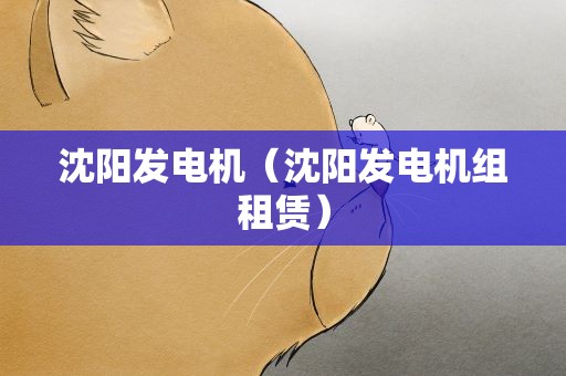 沈阳发电机（沈阳发电机组租赁）
