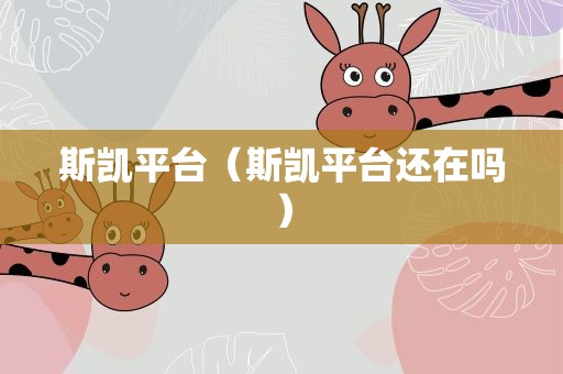 斯凯平台（斯凯平台还在吗）