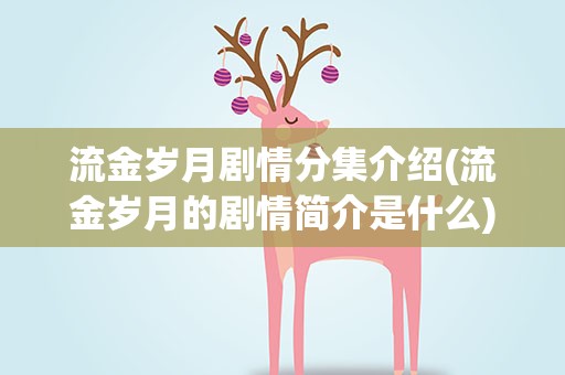 流金岁月剧情分集介绍(流金岁月的剧情简介是什么)