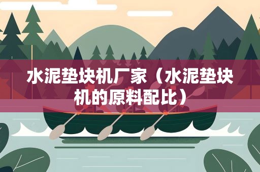 水泥垫块机厂家（水泥垫块机的原料配比）