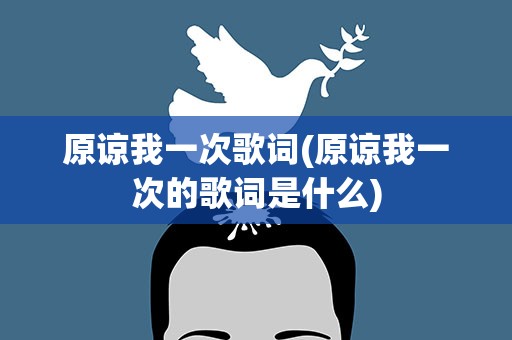 原谅我一次歌词(原谅我一次的歌词是什么)