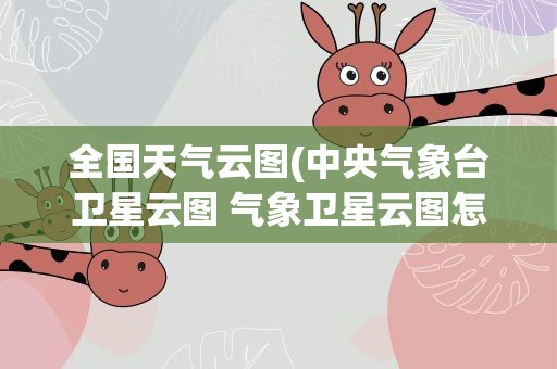 全国天气云图(中央气象台卫星云图 气象卫星云图怎么看)