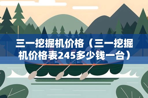 三一挖掘机价格（三一挖掘机价格表245多少钱一台）
