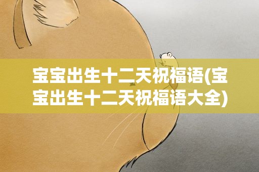 宝宝出生十二天祝福语(宝宝出生十二天祝福语大全)