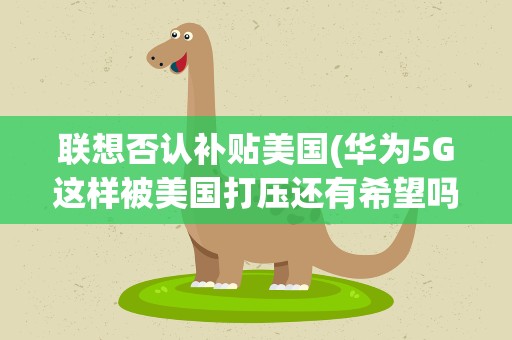 联想否认补贴美国(华为5G这样被美国打压还有希望吗)