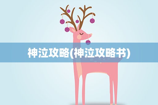 神泣攻略(神泣攻略书)