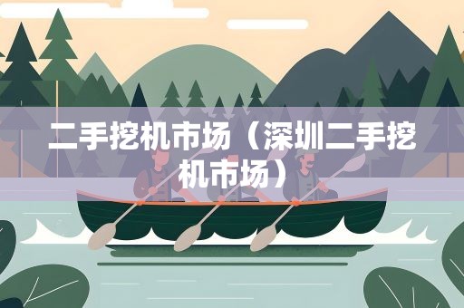 二手挖机市场（深圳二手挖机市场）