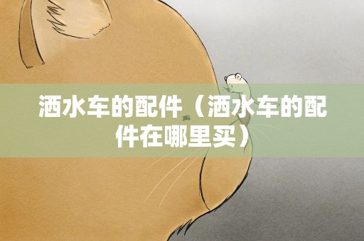洒水车的配件（洒水车的配件在哪里买）