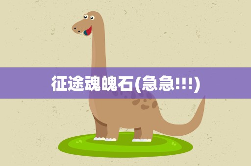 征途魂魄石(急急!!!)