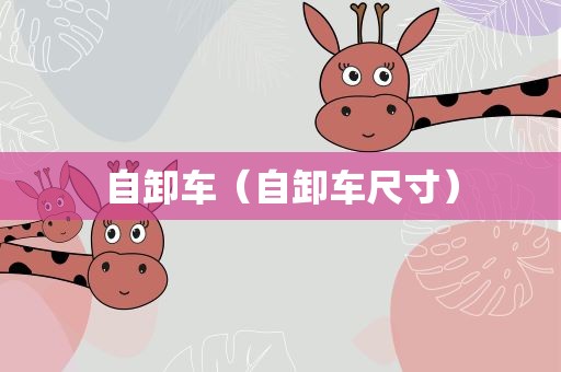 自卸车（自卸车尺寸）