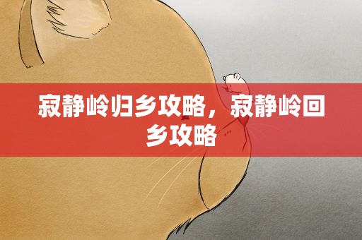 寂静岭归乡攻略，寂静岭回乡攻略