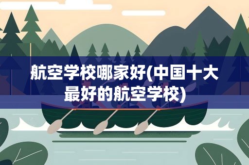 航空学校哪家好(中国十大最好的航空学校)