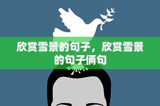 欣赏雪景的句子，欣赏雪景的句子俩句