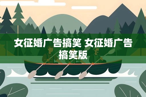 女征婚广告搞笑 女征婚广告搞笑版