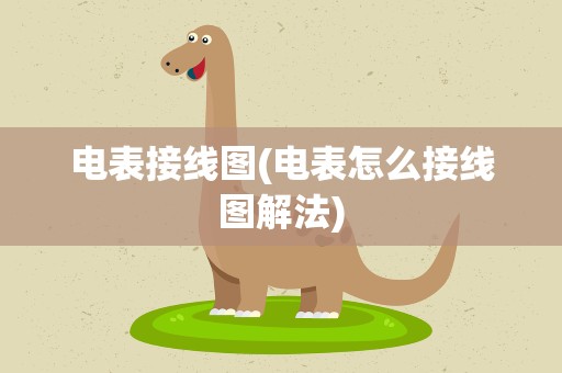 电表接线图(电表怎么接线图解法)