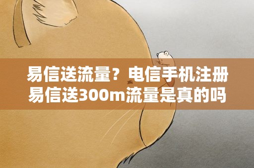 易信送流量？电信手机注册易信送300m流量是真的吗