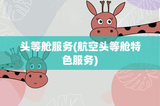 头等舱服务(航空头等舱特色服务)