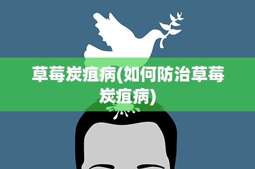 草莓炭疽病(如何防治草莓炭疽病)