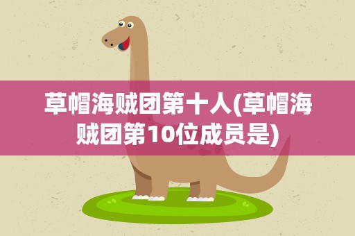 草帽海贼团第十人(草帽海贼团第10位成员是)