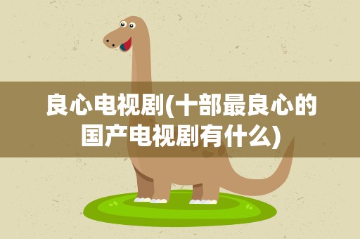 良心电视剧(十部最良心的国产电视剧有什么)