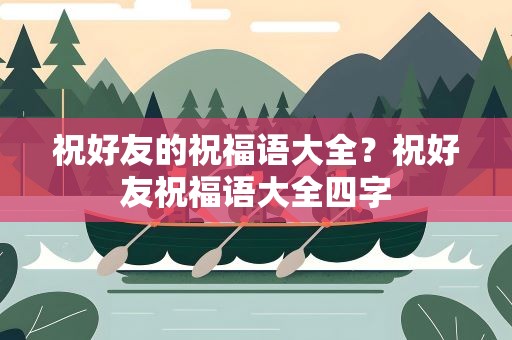 祝好友的祝福语大全？祝好友祝福语大全四字