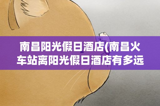 南昌阳光假日酒店(南昌火车站离阳光假日酒店有多远)