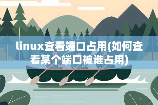 linux查看端口占用(如何查看某个端口被谁占用)