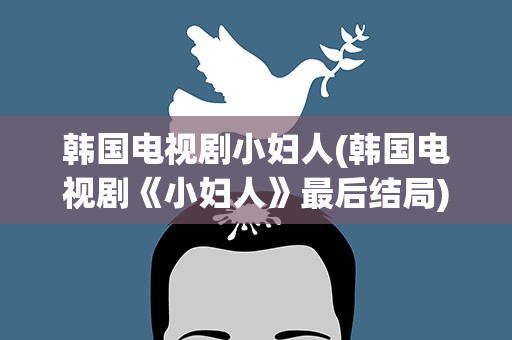 韩国电视剧小妇人(韩国电视剧《小妇人》最后结局)
