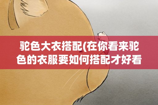 驼色大衣搭配(在你看来驼色的衣服要如何搭配才好看呢)
