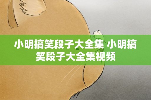 小明搞笑段子大全集 小明搞笑段子大全集视频