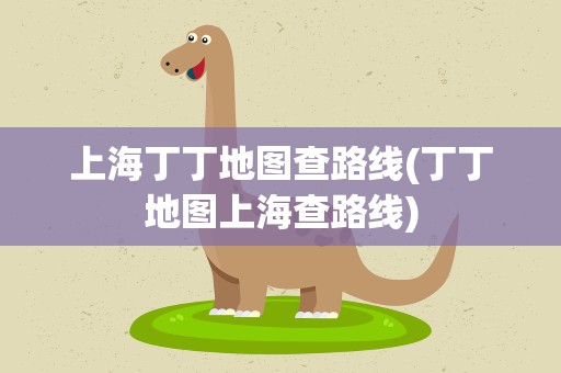 上海丁丁地图查路线(丁丁地图上海查路线)