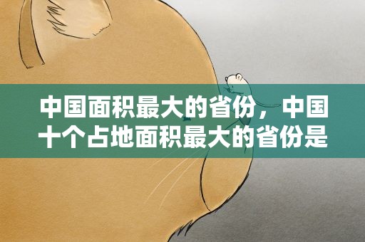 中国面积最大的省份，中国十个占地面积最大的省份是哪几个省