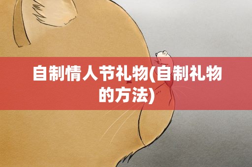 自制情人节礼物(自制礼物的方法)