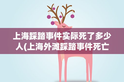 上海踩踏事件实际死了多少人(上海外滩踩踏事件死亡多少人)