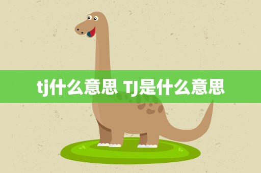 tj什么意思 TJ是什么意思