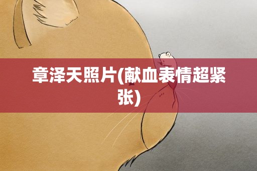 章泽天照片(献血表情超紧张)
