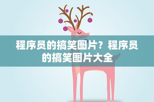 程序员的搞笑图片？程序员的搞笑图片大全