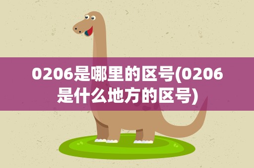 0206是哪里的区号(0206是什么地方的区号)