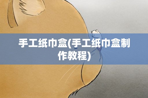 手工纸巾盒(手工纸巾盒制作教程)