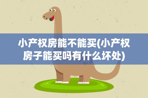 小产权房能不能买(小产权房子能买吗有什么坏处)