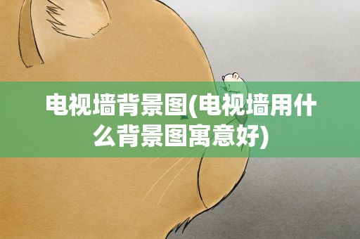 电视墙背景图(电视墙用什么背景图寓意好)
