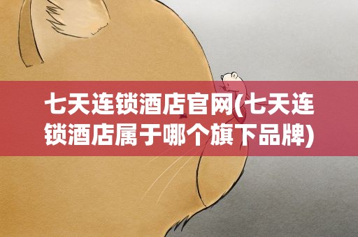 七天连锁酒店官网(七天连锁酒店属于哪个旗下品牌)