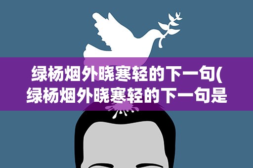 绿杨烟外晓寒轻的下一句(绿杨烟外晓寒轻的下一句是什么)