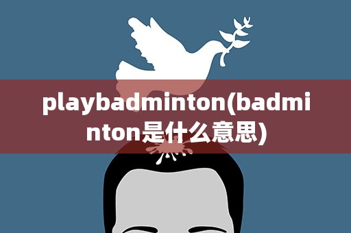 playbadminton(badminton是什么意思)